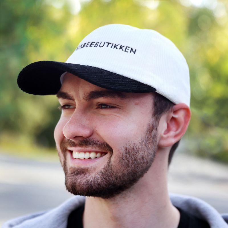Frisbeebutikken Caps Corduroy Off White/Black Dad Cap